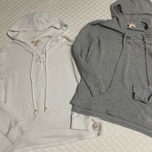 Michael Kors hoodie bundle White and Gray Hooded Sweaters